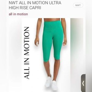 NWT All IN Motion Ultra High Rise Capri.